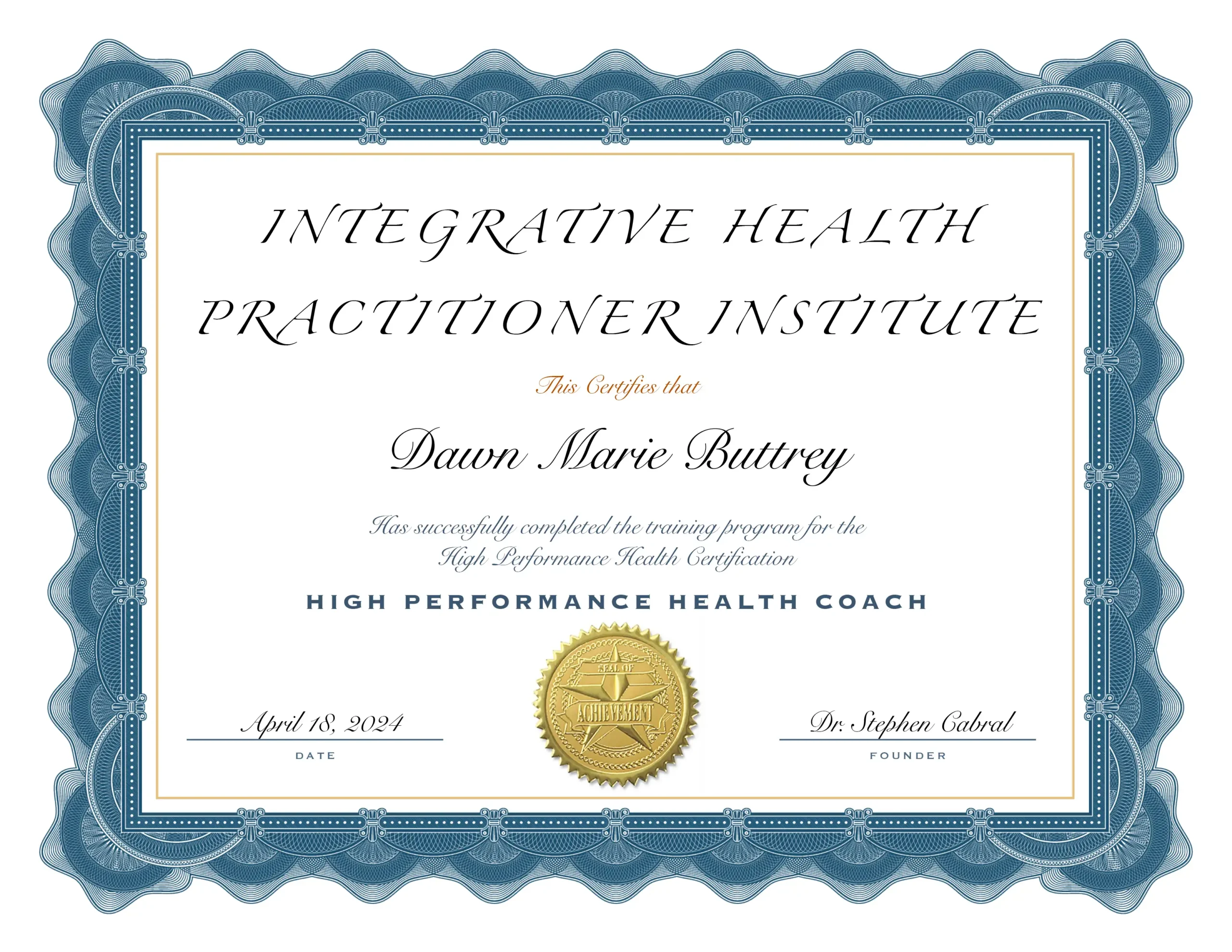 HPH Cert High Performance Health Coach Certification